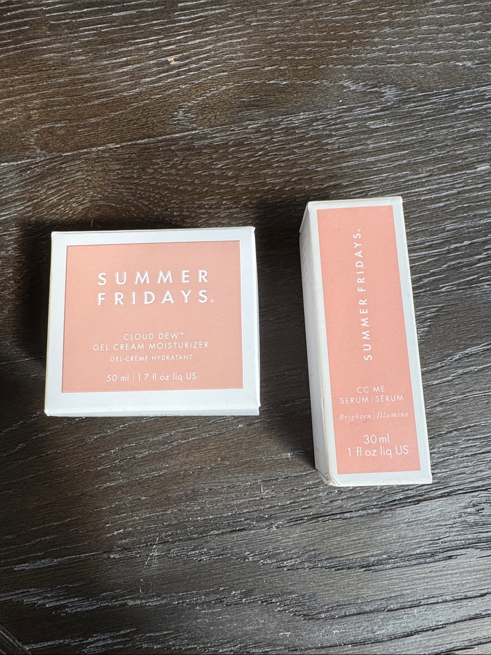Summer Fridays Pink & White Skincare Duo Packaging